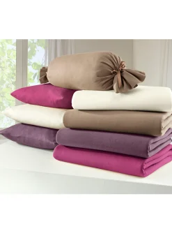 Bettwäsche & Laken|Estella Spannbetttuch aubergine