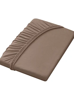 Bettwäsche & Laken|Dormisette Spannbetttuch taupe