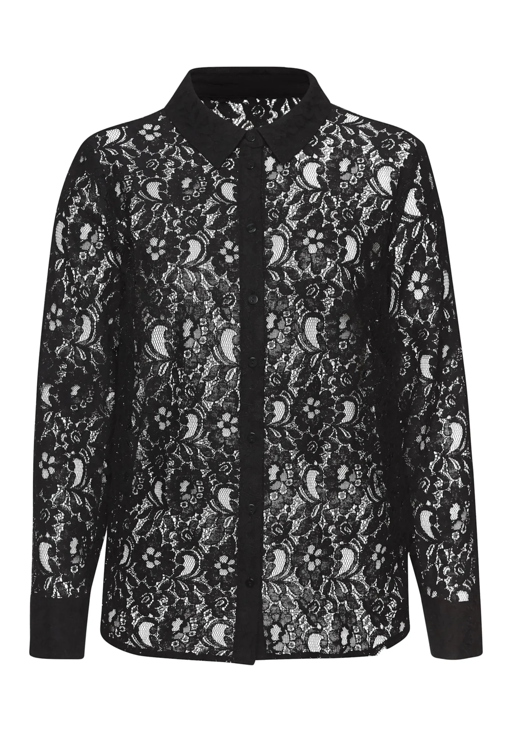 Strandmode|LASCANA Spitzenbluse schwarz