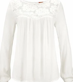 Blusen|Buffalo Spitzenbluse creme
