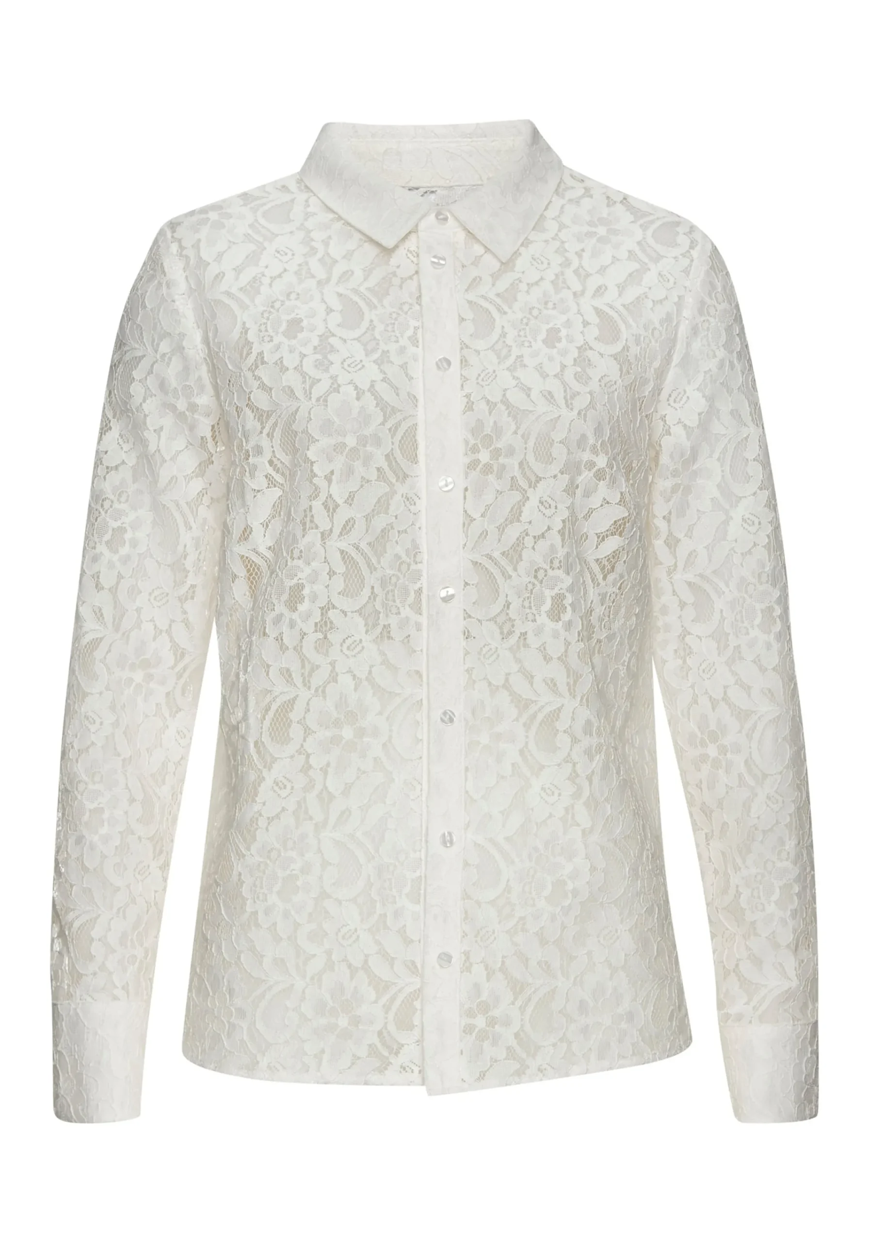 Strandmode|Blusen|LASCANA Spitzenbluse weiß