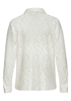 Strandmode|Blusen|LASCANA Spitzenbluse weiß