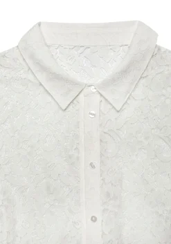 Strandmode|Blusen|LASCANA Spitzenbluse weiß