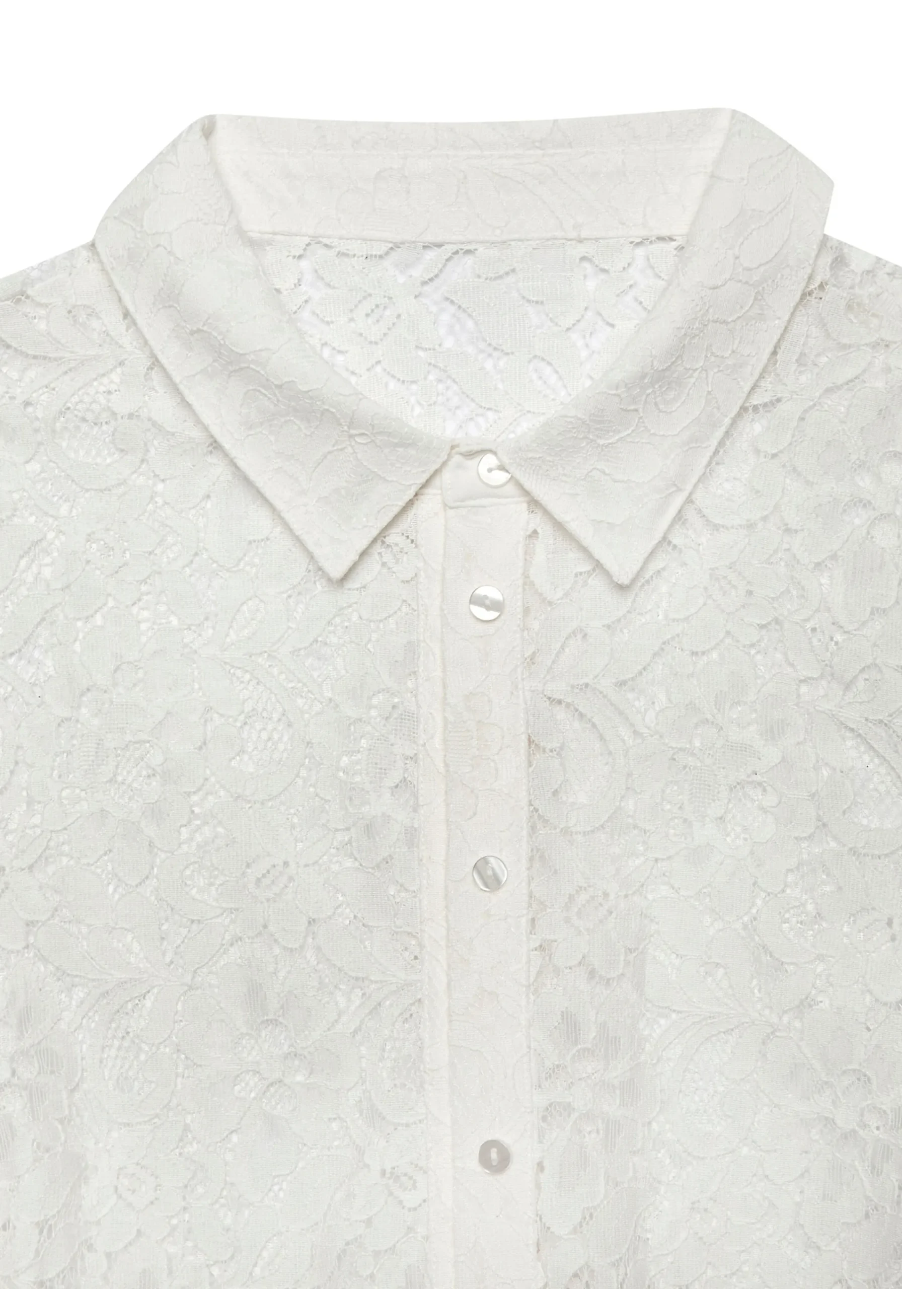 Strandmode|Blusen|LASCANA Spitzenbluse weiß
