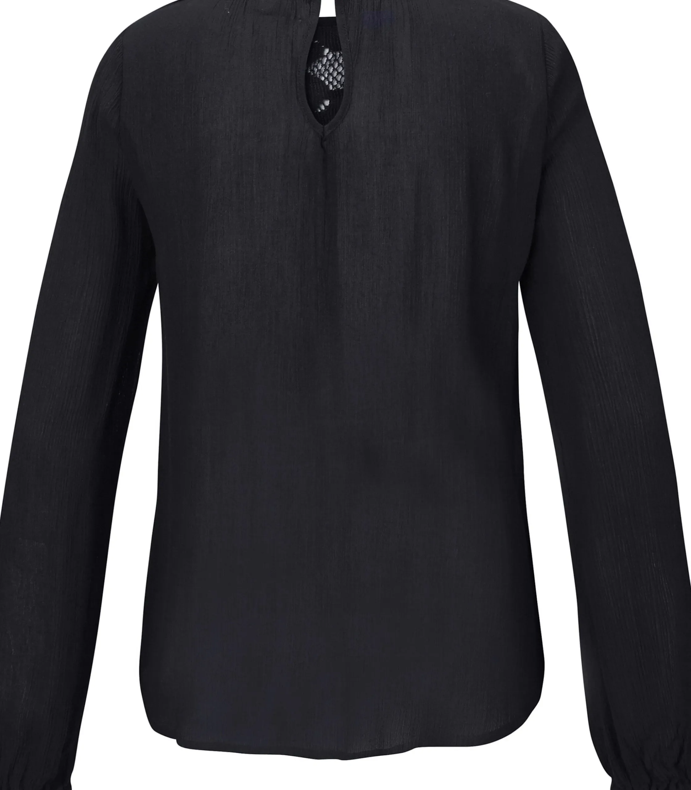 Strandmode|Buffalo Spitzenbluse schwarz