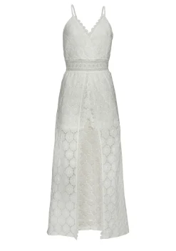 Strandkleider|Vivance Spitzenkleid weiß
