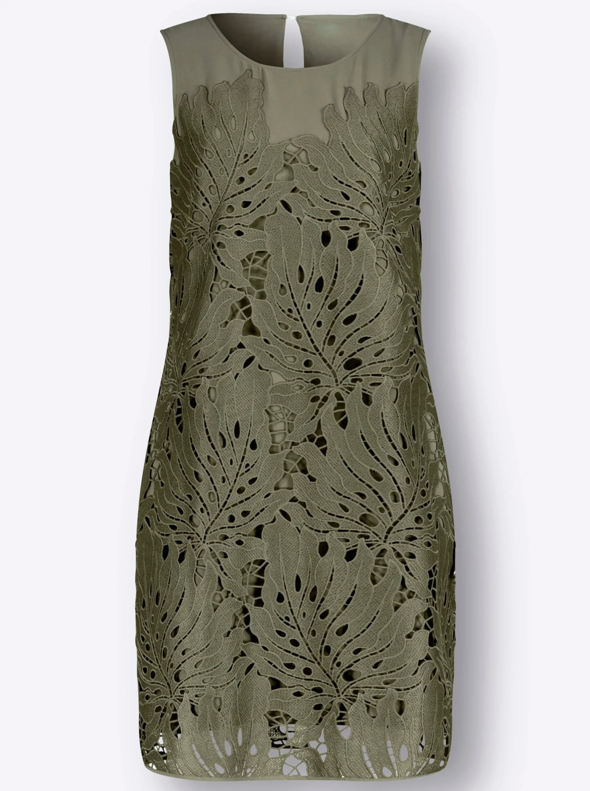 Abendkleider|Kleider| Spitzenkleid khaki