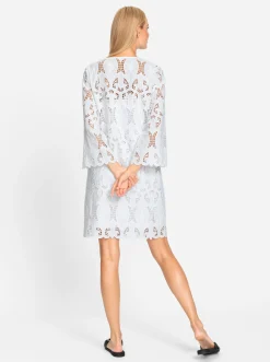 Strandkleider|Kleider|heine Spitzenkleid weiß