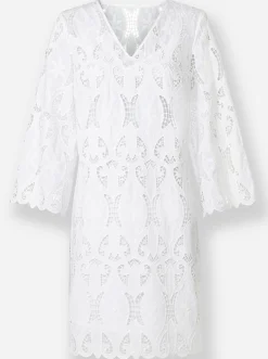 Strandkleider|Kleider|heine Spitzenkleid weiß