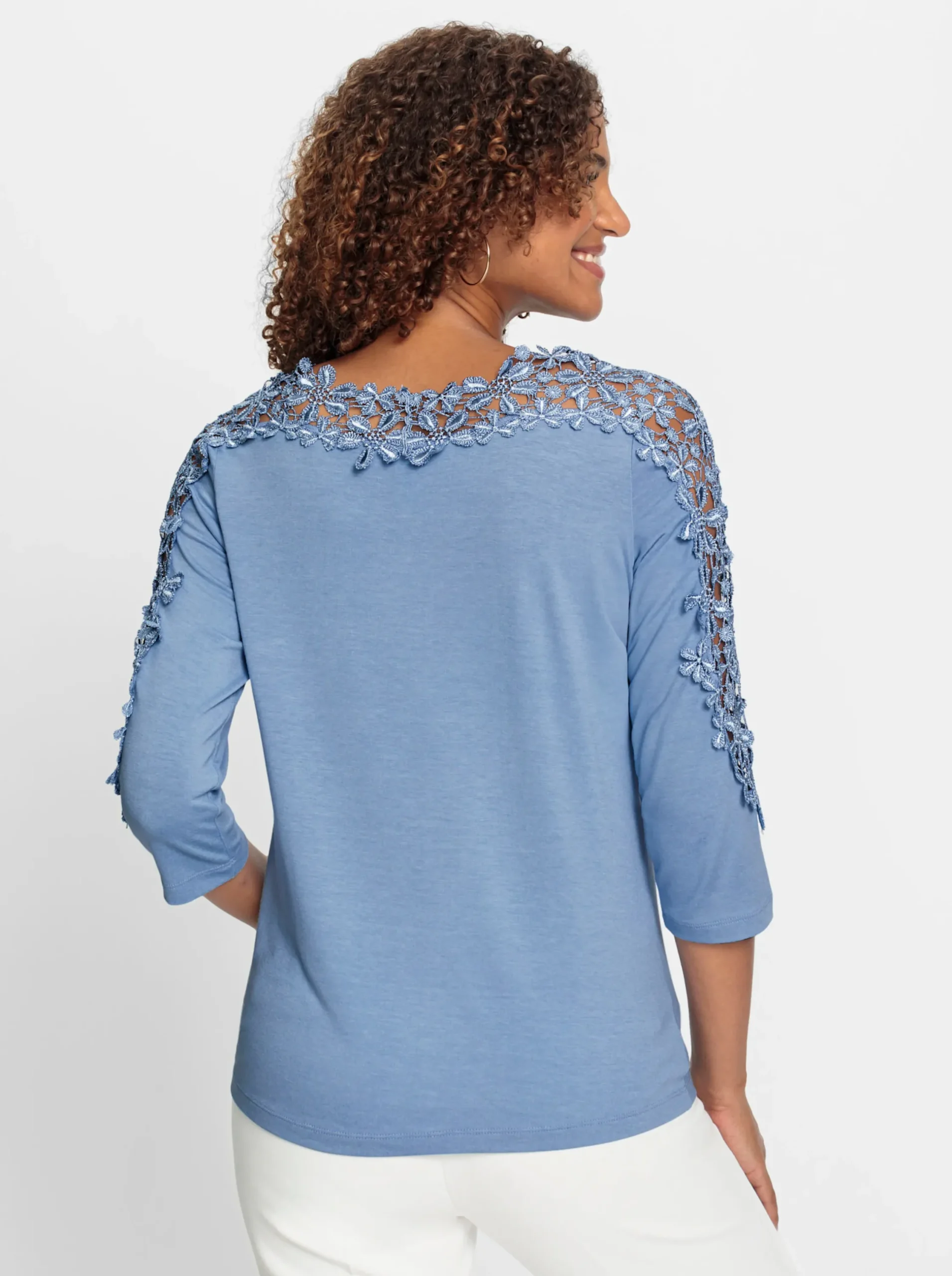Shirts| Spitzenshirt bleu