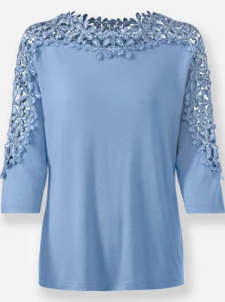 Shirts| Spitzenshirt bleu