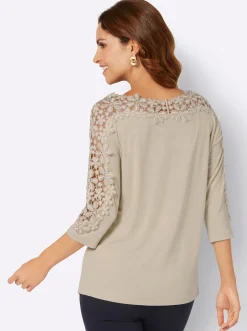 Shirts| Spitzenshirt sand