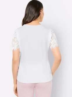 Shirts| Spitzenshirt ecru