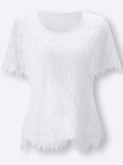 Shirts| Spitzenshirt ecru