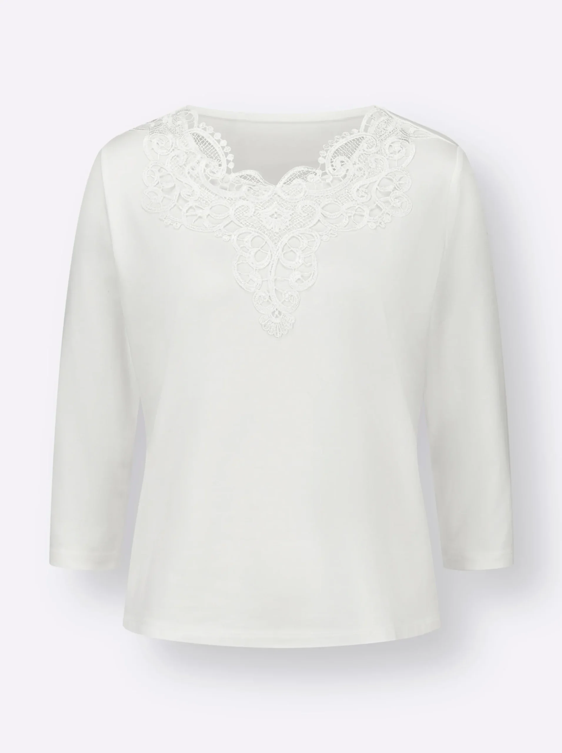 Shirts| Spitzenshirt ecru