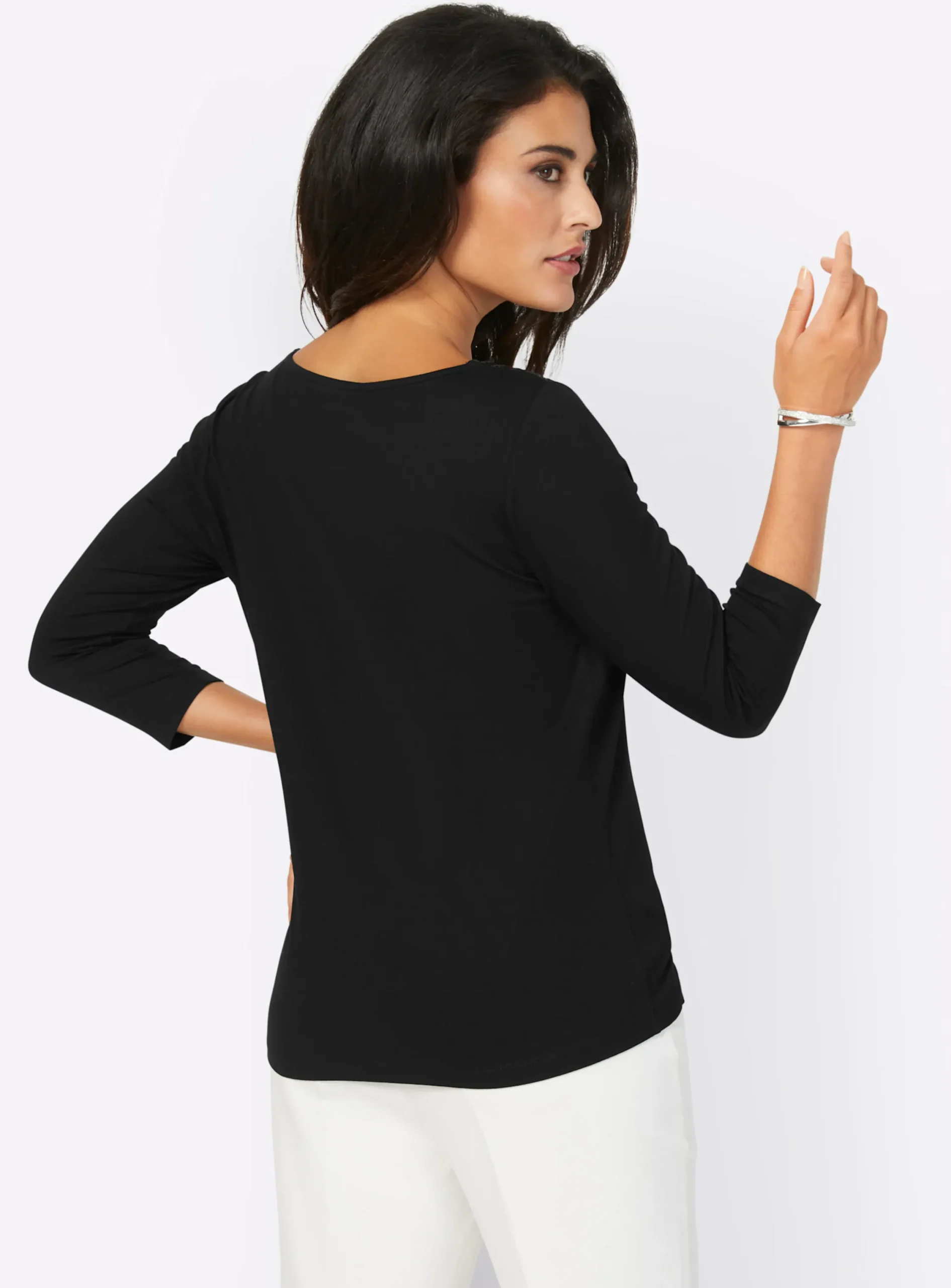 Shirts| Spitzenshirt schwarz