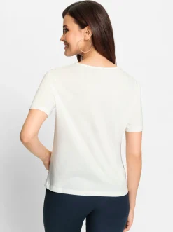 Shirts| Spitzenshirt mit OCS-Zertifizierung ecru