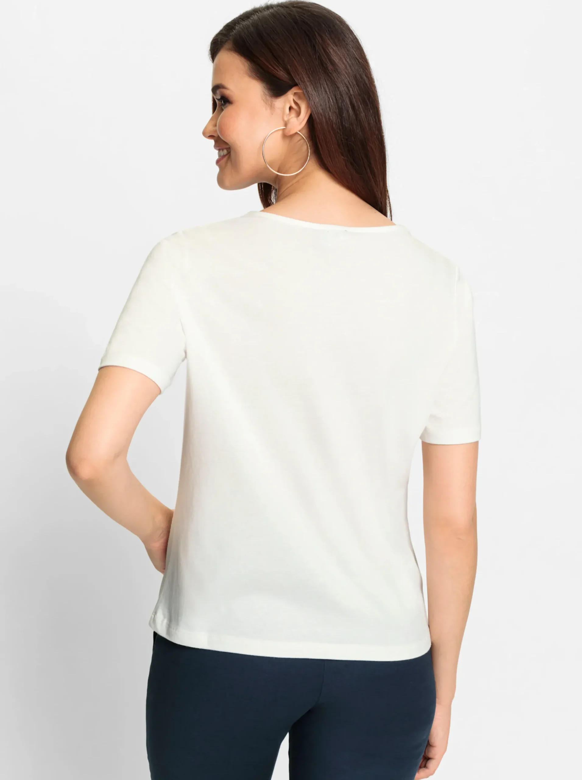 Shirts| Spitzenshirt mit OCS-Zertifizierung ecru