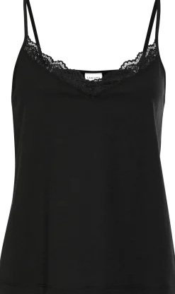 Strandmode|Shirts|LASCANA Spitzentop schwarz