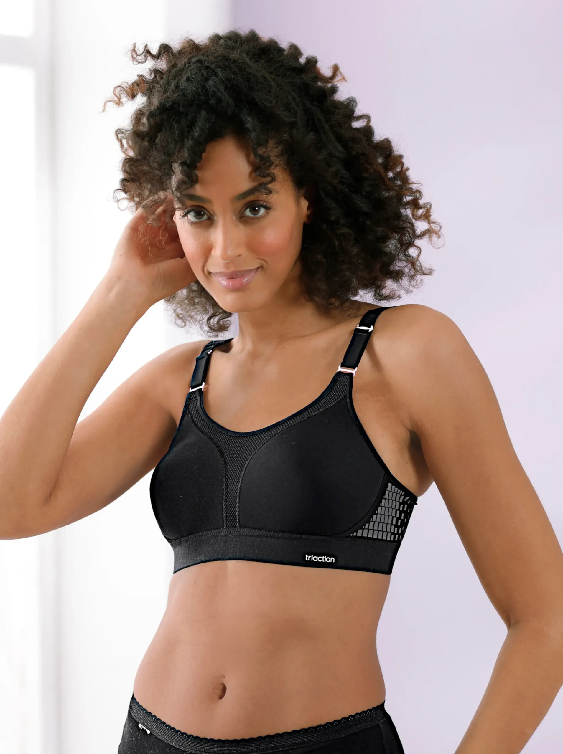 Bhs|Triumph Sport-BH ohne Bügel schwarz