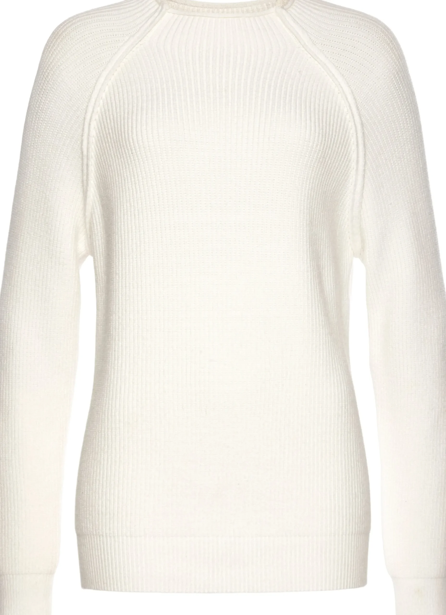 Pullover|LASCANA Stehkragenpullover wollweiß