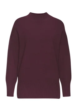 Strandmode|LASCANA Stehkragenpullover burgunder