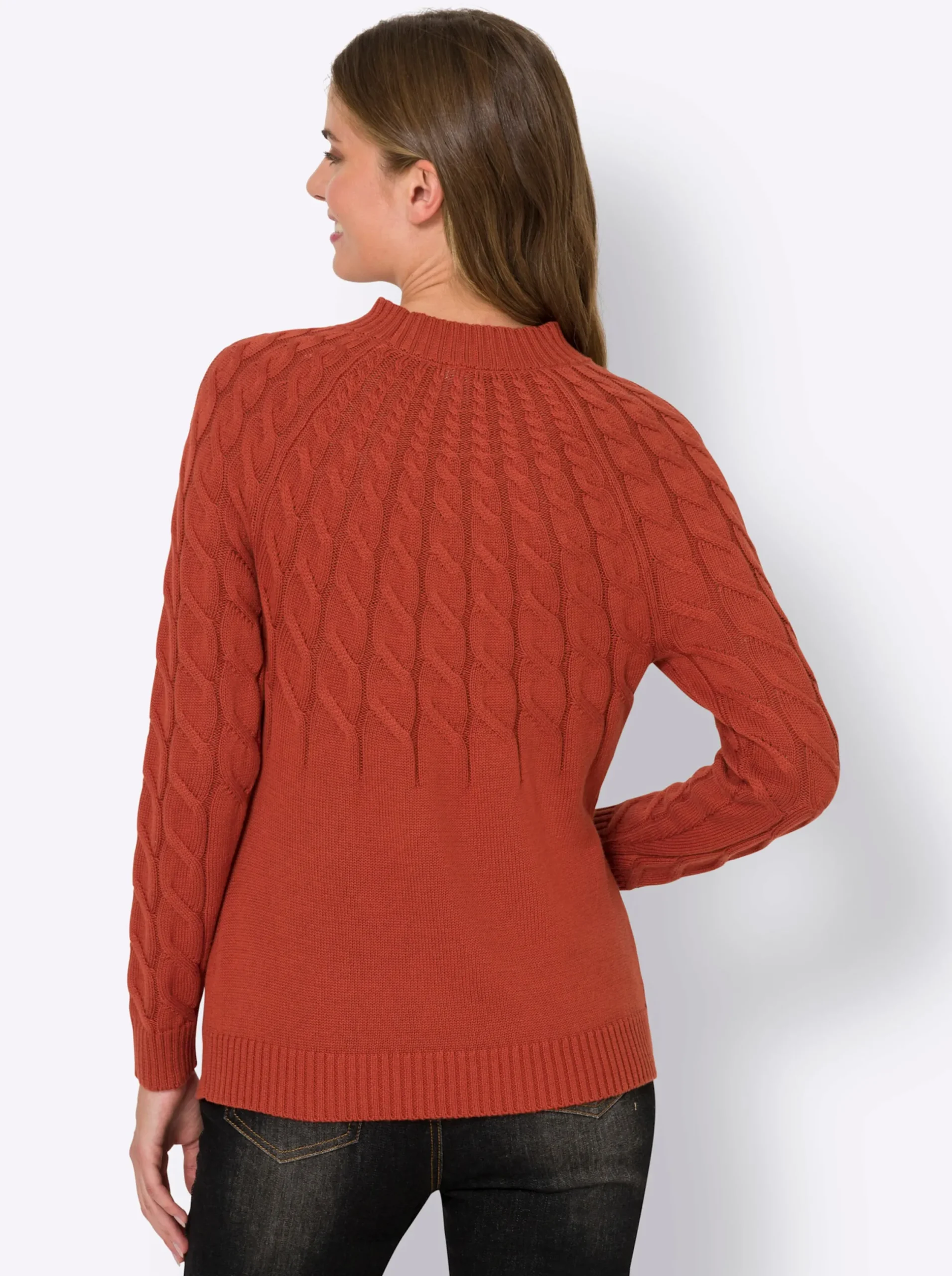 Pullover|heine Stehkragenpullover rostrot