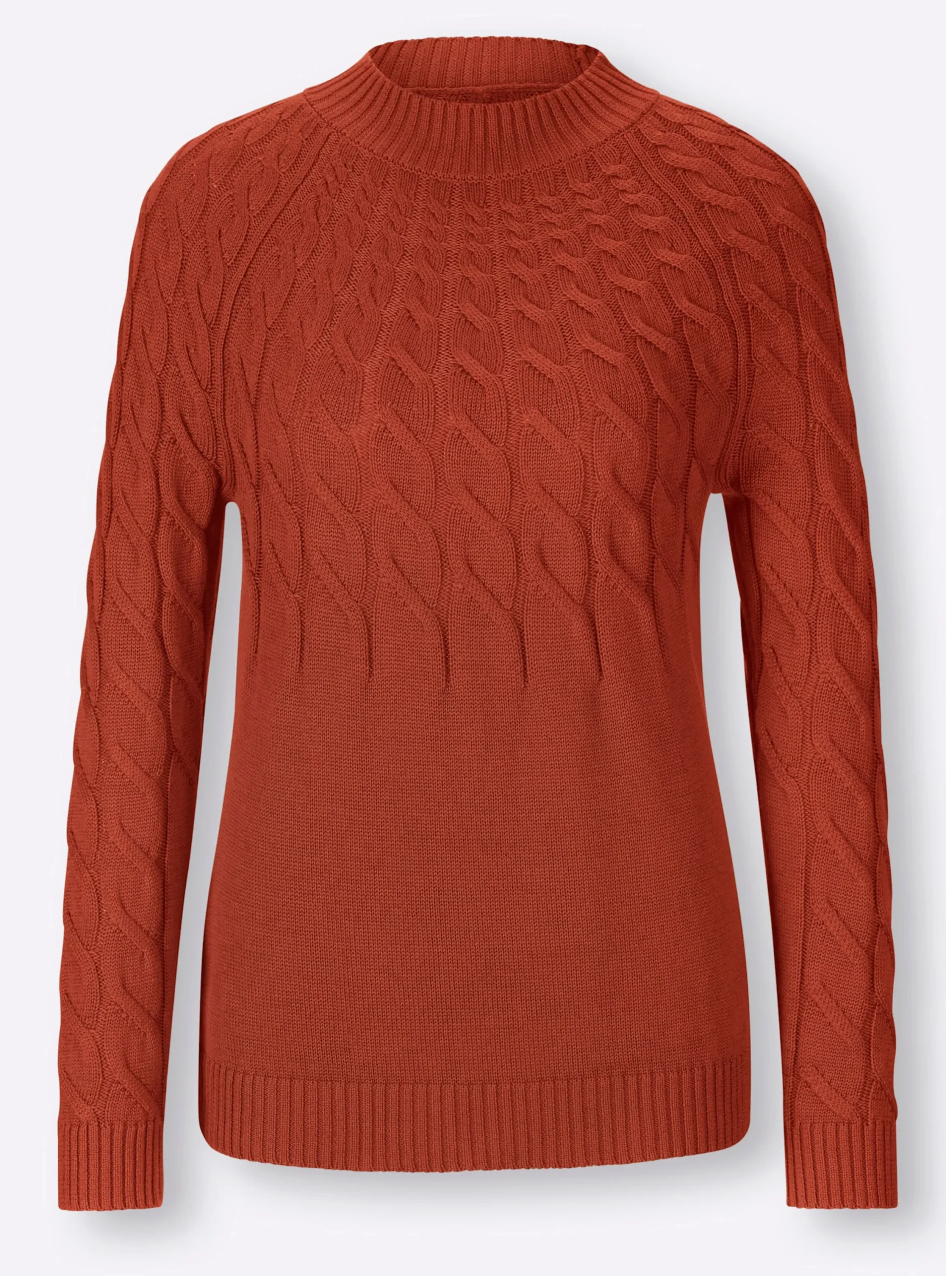 Pullover|heine Stehkragenpullover rostrot