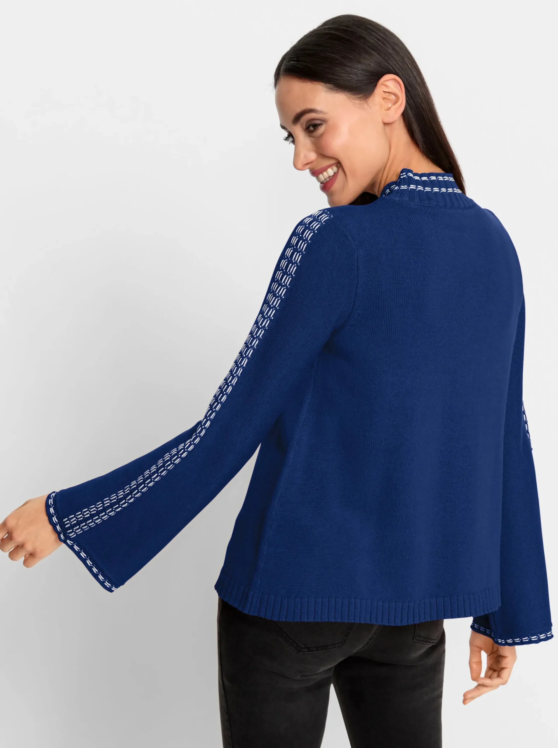 Pullover|heine Stehkragenpullover royalblau