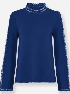 Pullover|heine Stehkragenpullover royalblau
