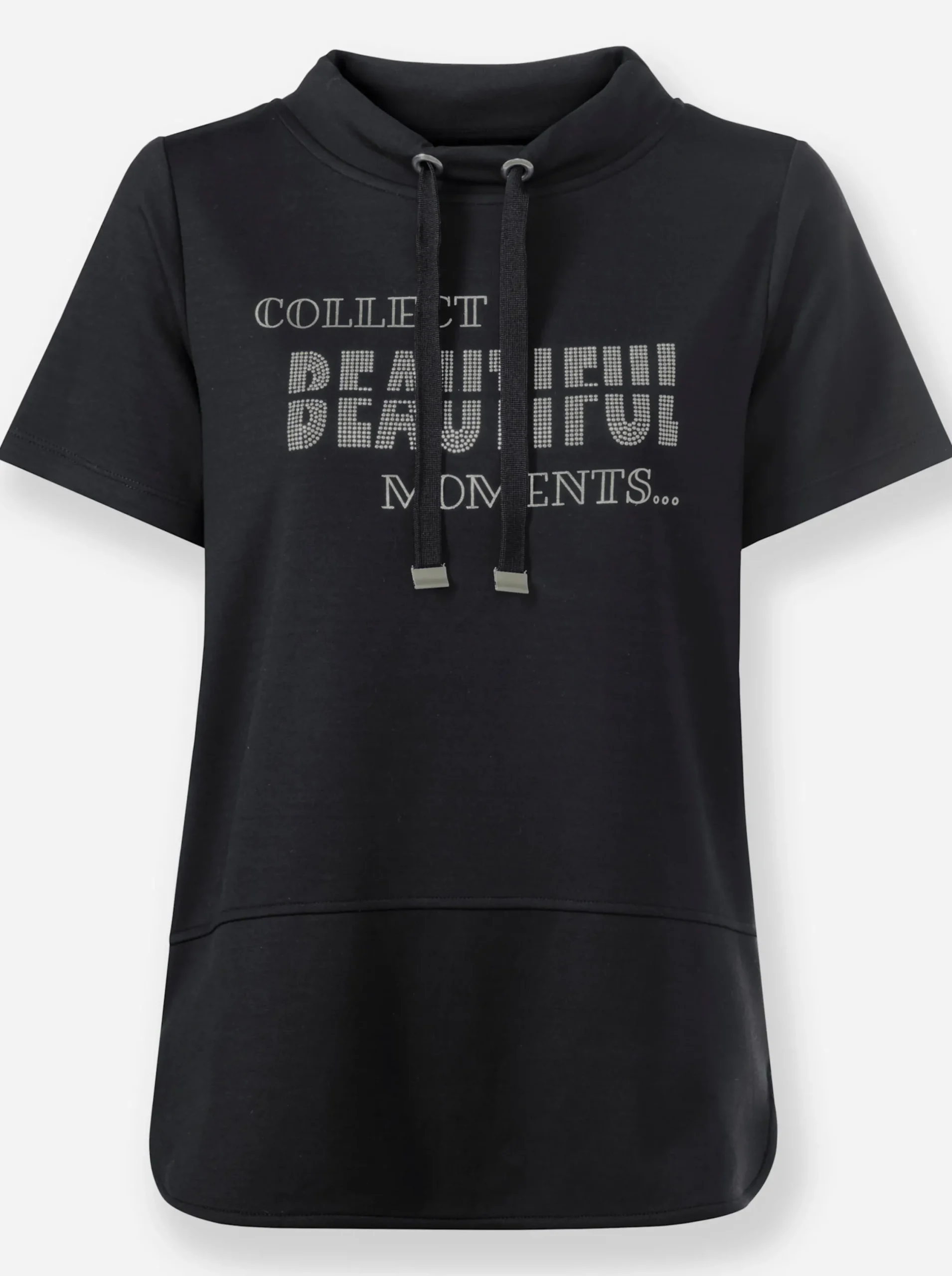 Shirts| Stehkragenshirt schwarz