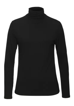 Strandmode|Shirts|LASCANA Stehkragenshirt schwarz