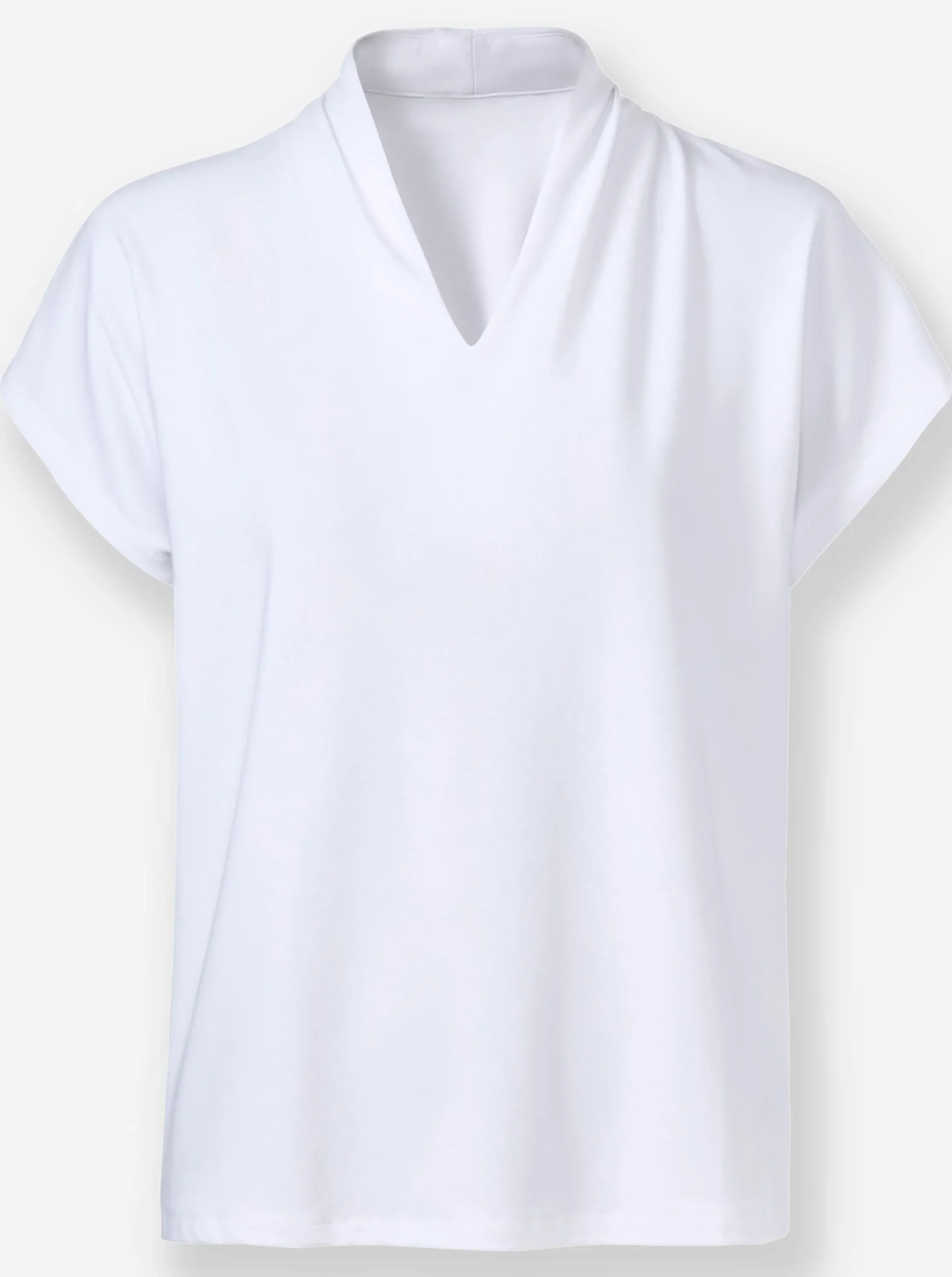Shirts|heine Stehkragenshirt weiß