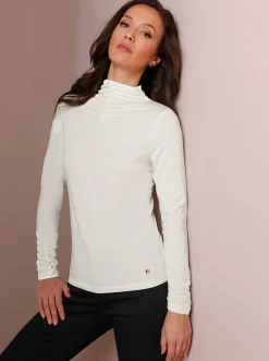 Shirts|CREATION L PREMIUM Stehkragenshirt ecru