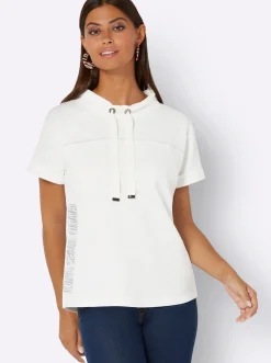 Shirts| Stehkragenshirt ecru