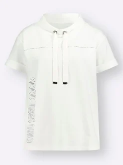 Shirts| Stehkragenshirt ecru