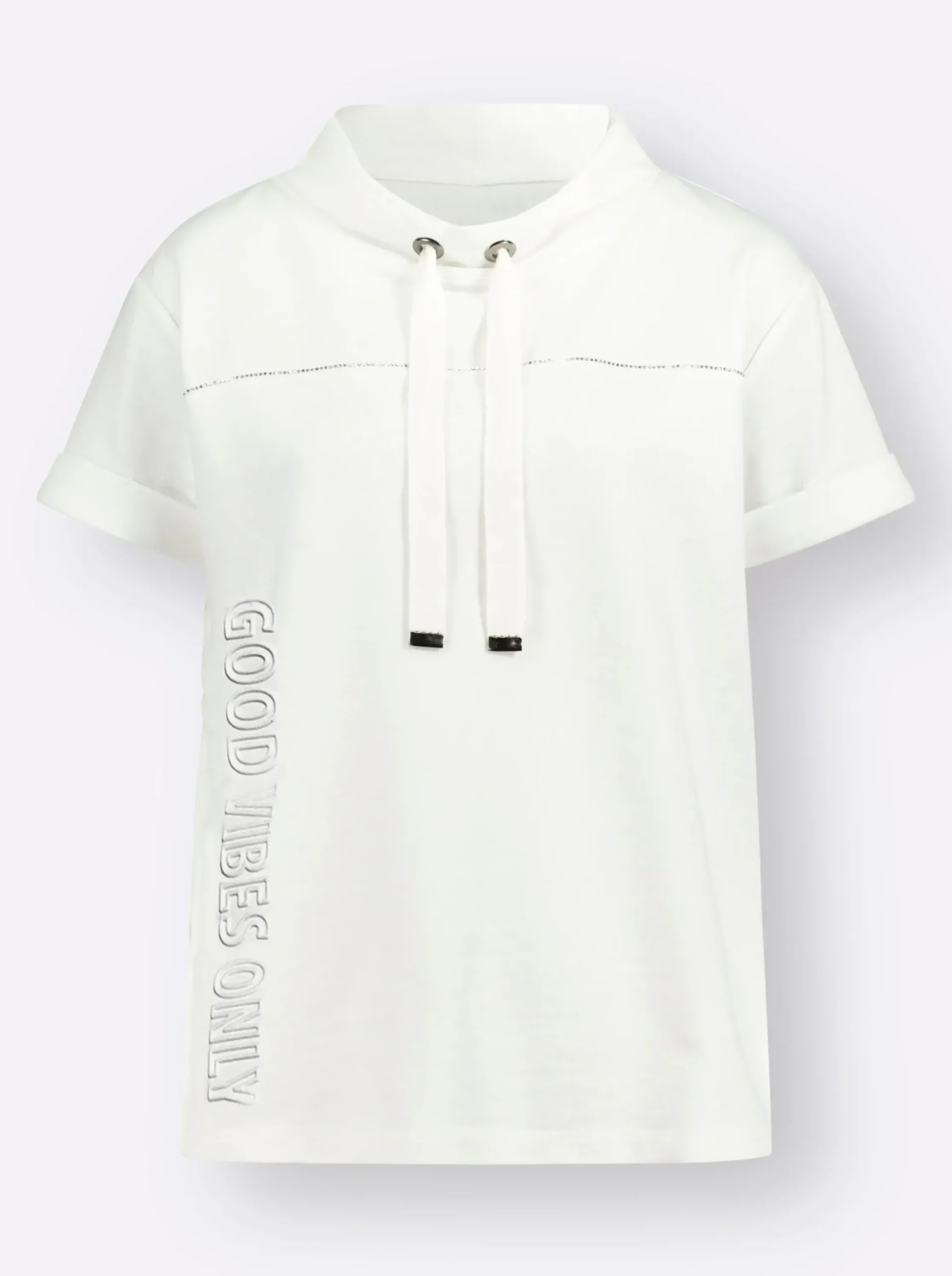 Shirts| Stehkragenshirt ecru