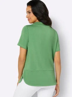 Shirts| Stehkragenshirt apfel
