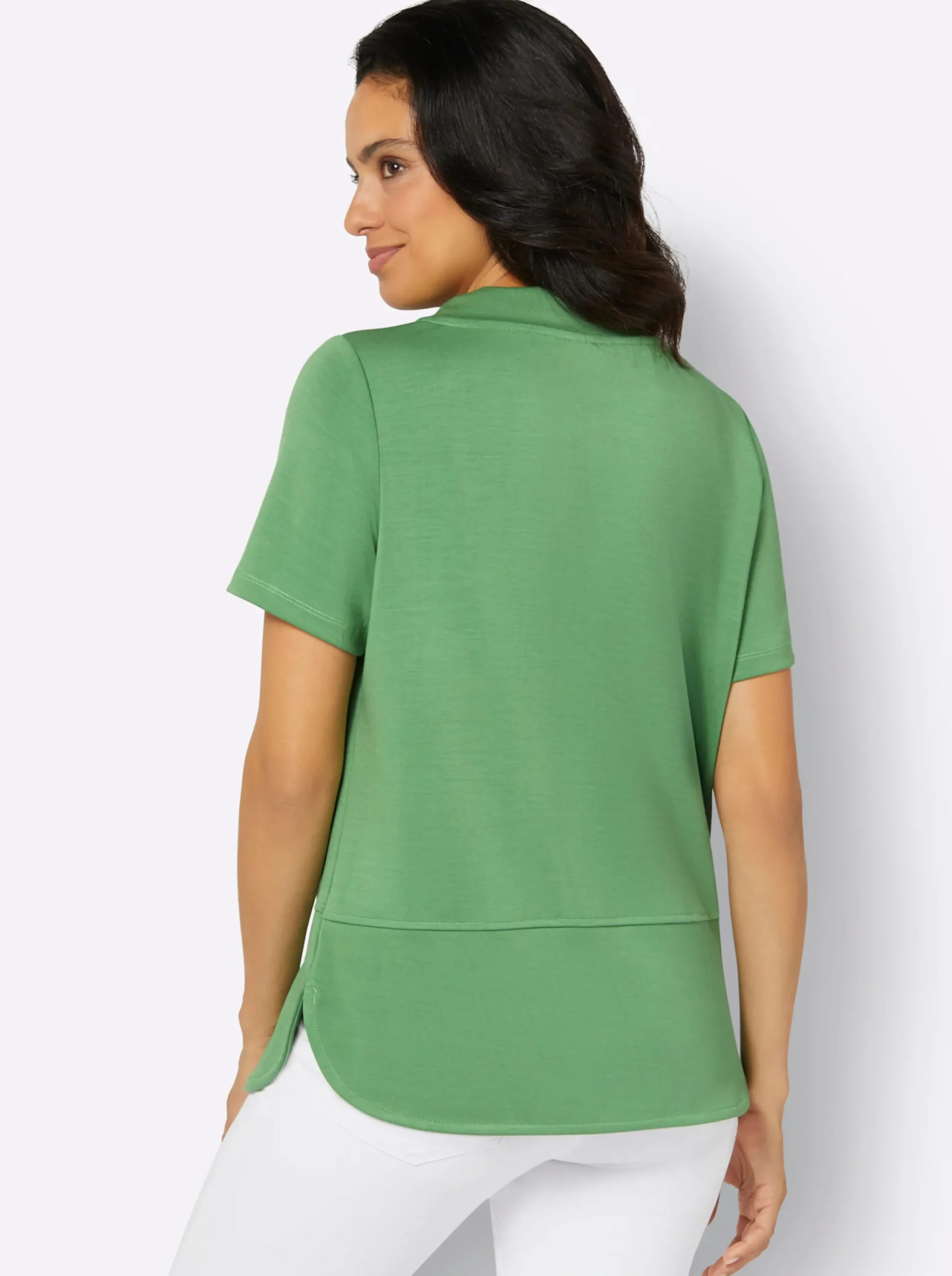 Shirts| Stehkragenshirt apfel