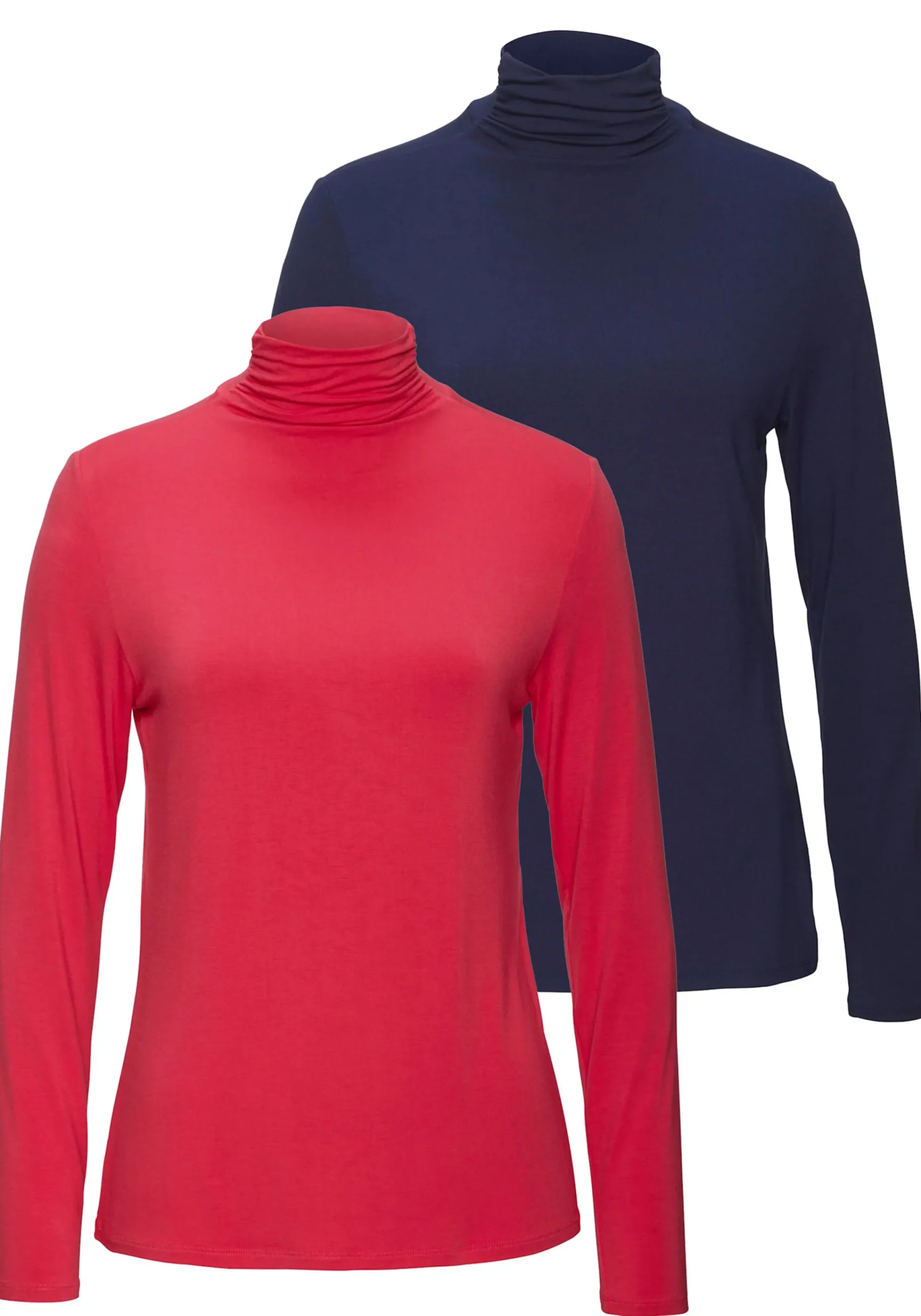 Strandmode|Shirts|LASCANA Stehkragenshirt pink,navy