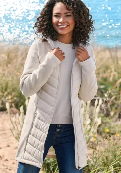 Jacken|Vivance Steppjacke beige