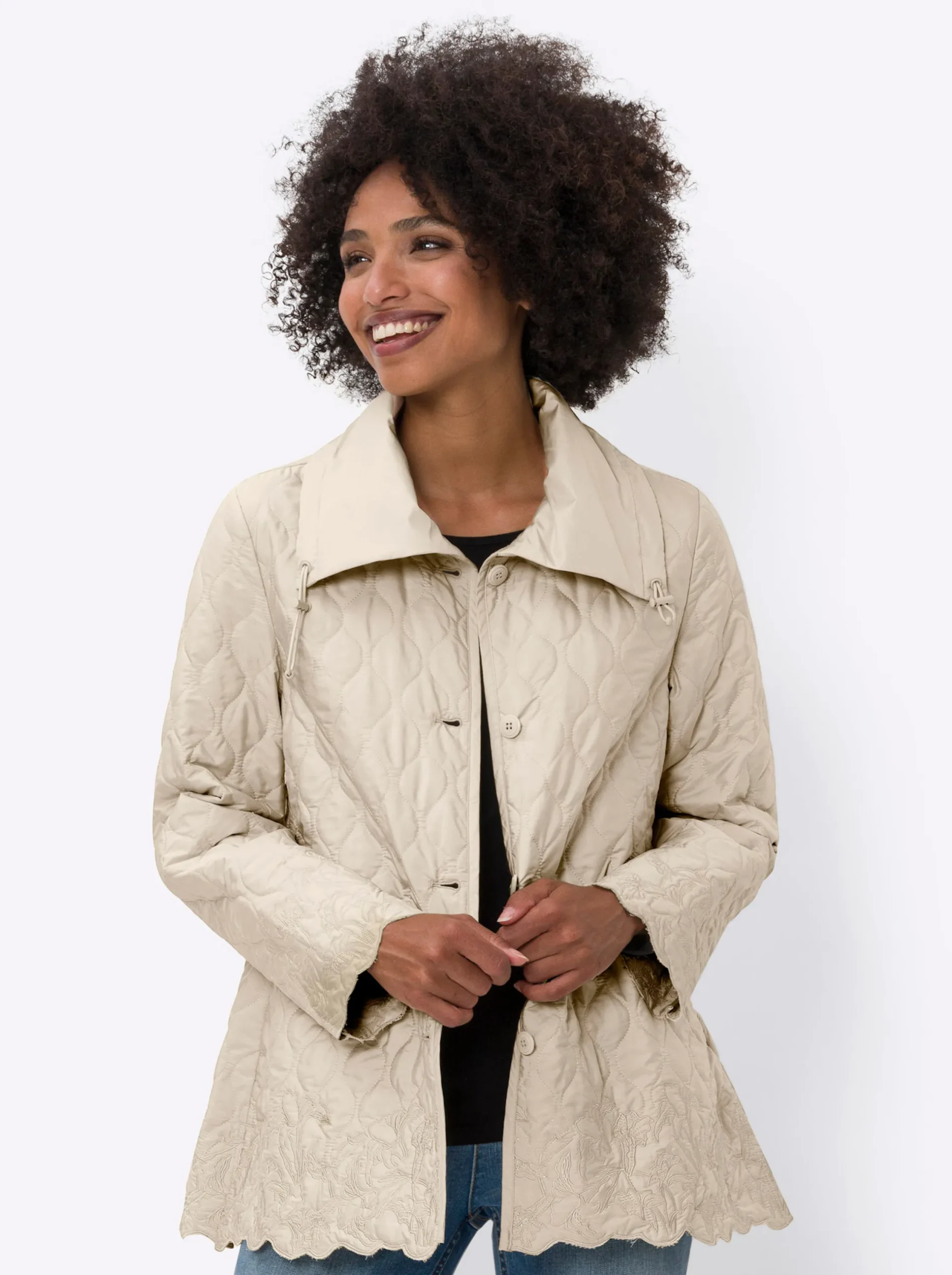 Jacken|heine Steppjacke sand