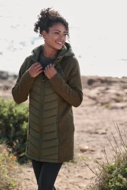Jacken|Vivance Steppjacke khaki