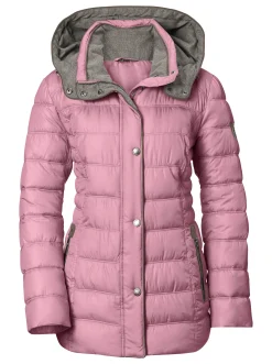 Jacken| Steppjacke mit abnehmbarer Kapuze mauve