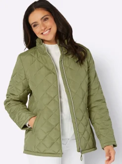 Jacken| Steppjacke mit Sandwich-Stepp und Wattierung schilf