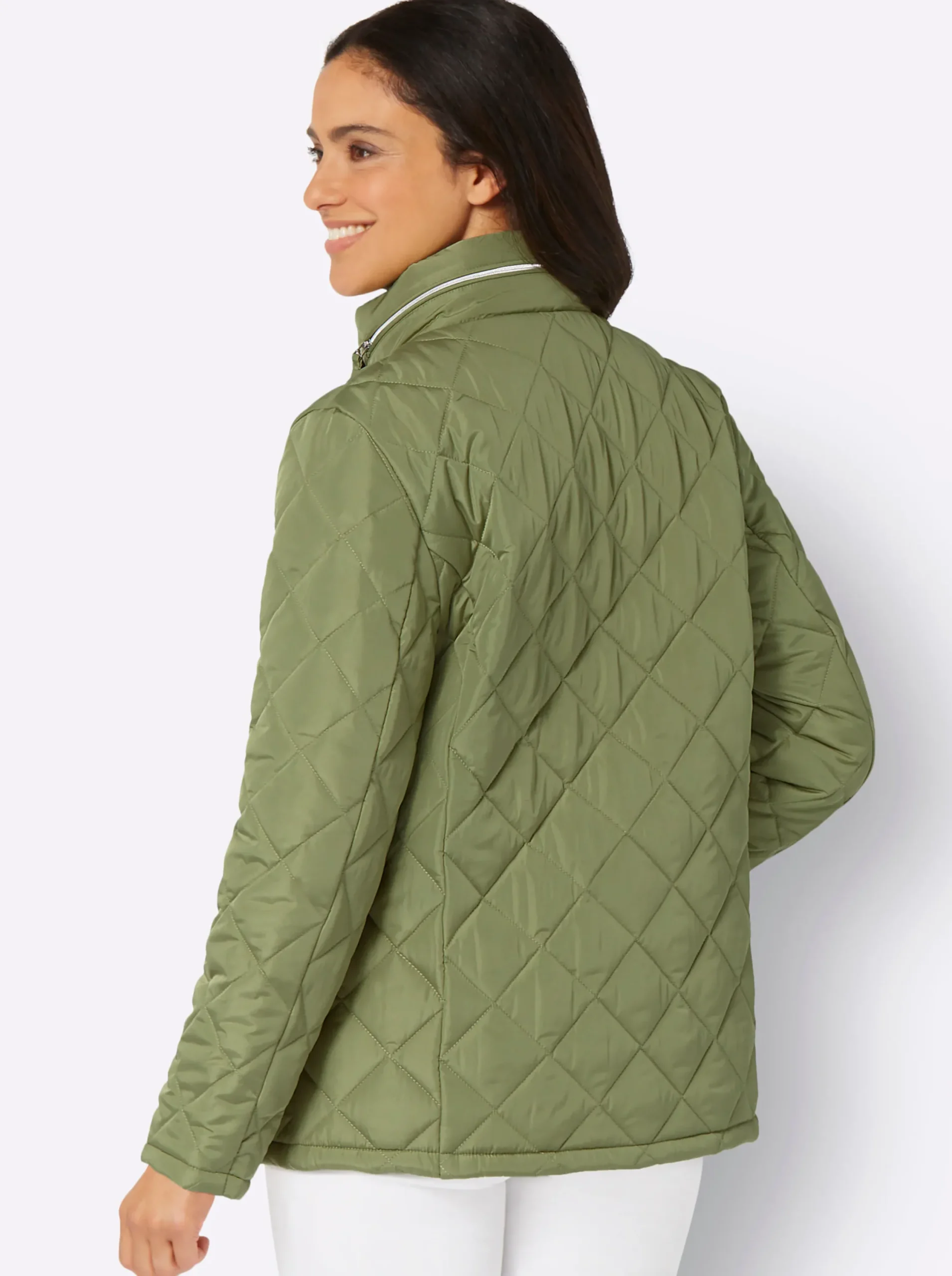 Jacken| Steppjacke mit Sandwich-Stepp und Wattierung schilf