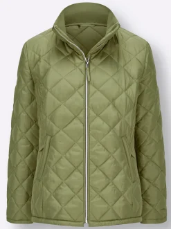 Jacken| Steppjacke mit Sandwich-Stepp und Wattierung schilf