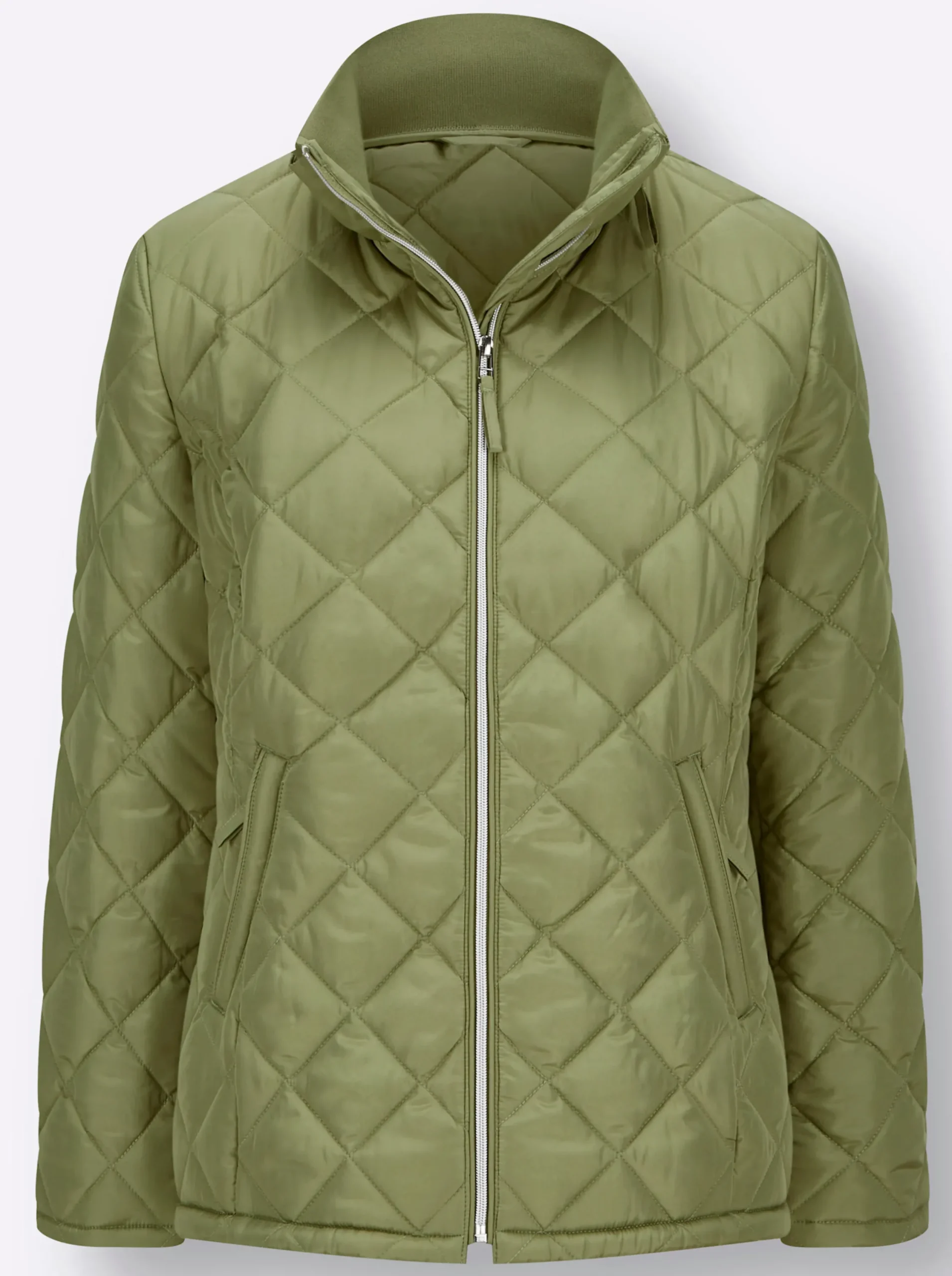 Jacken| Steppjacke mit Sandwich-Stepp und Wattierung schilf