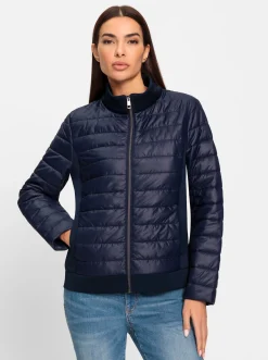 Jacken|heine Steppjacke mit Stretch-Einsätzen marine