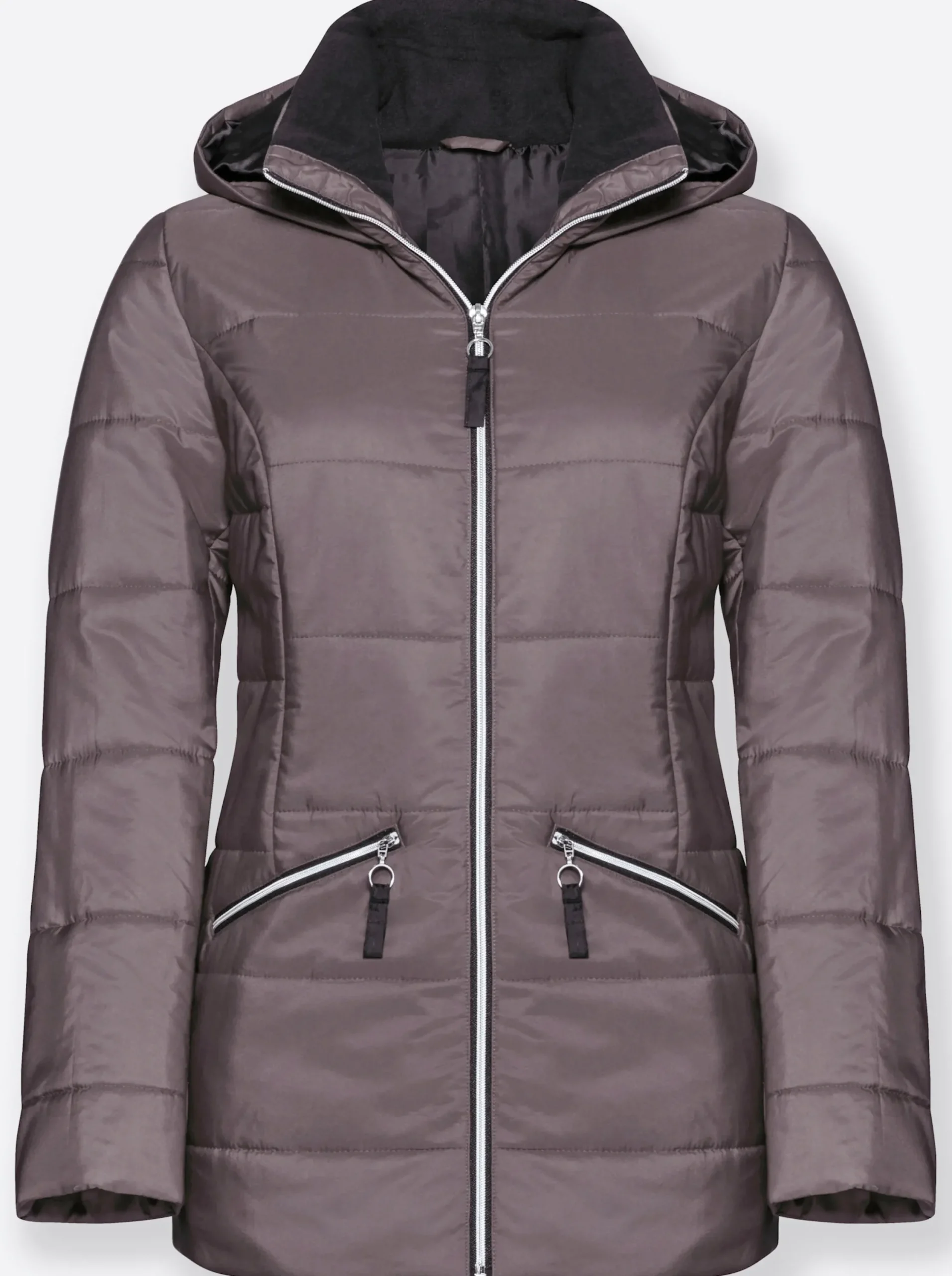 Jacken| Steppjacke mit Wattierung, wärmend taupe